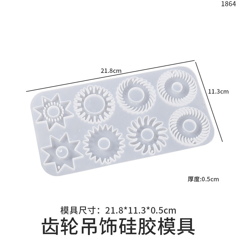 Gear Pendant Silicone Mold