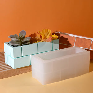 Square Brick Flower Pot Storage Box Mold