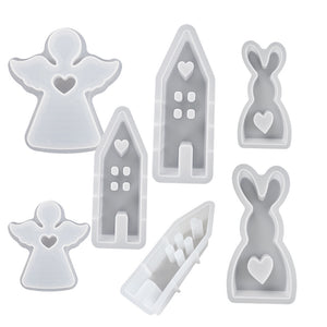 Love Angel House Rabbit Mold