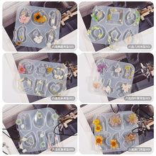 Load image into Gallery viewer, Irregular Flower and Leaf Arched Pendant Earrings Mold
