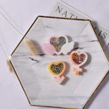 Load image into Gallery viewer, 3 Pcs Flowing Sand Pendant Silicone Mold
