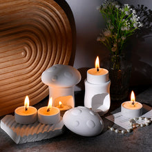 Load image into Gallery viewer, Hollow Mushroom Candlestick Storage Silicone Mold
