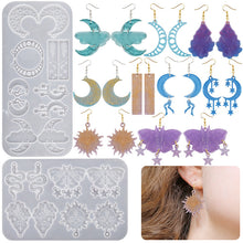 Load image into Gallery viewer, Sunflower Moon Tassel Earrings Mold

