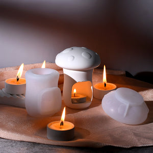 Hollow Mushroom Candlestick Storage Silicone Mold