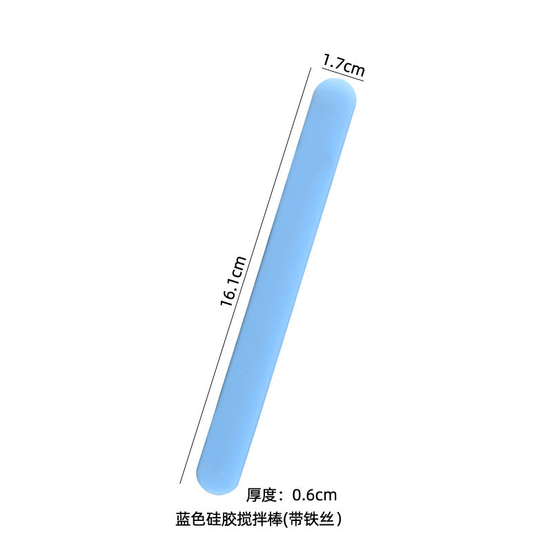 Blue Silicone Stirring Rod