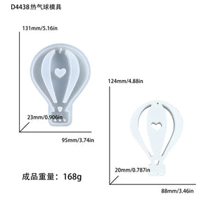 Hot Balloon Silicone Flower Arrangement Pendant Mold