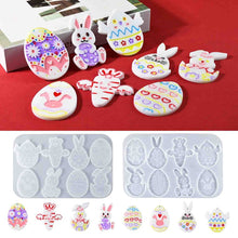 Load image into Gallery viewer, Easter Egg Rabbit Pendant Silicone Mold
