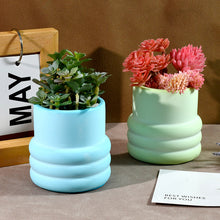 Load image into Gallery viewer, Circle Cylindrical Storage Flower Pot Mold
