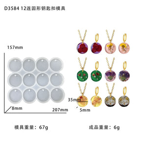 Circular Pendant Silicone Mold