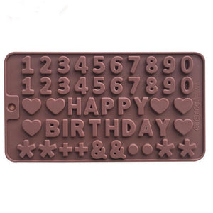 English Alphabet Number Mold