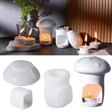 Load image into Gallery viewer, Hollow Mushroom Candlestick Storage Silicone Mold
