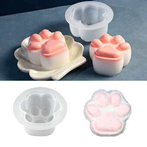 Cat Paw Silicone Mold with Edge