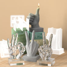 Load image into Gallery viewer, OK Thumb Scissors Hand Gesture Candle Mold
