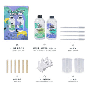 Set of Boxed Epoxy DIY Material 1:1 Resin AB