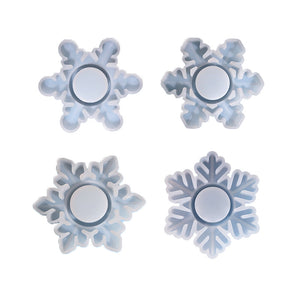 Snowflake Candle Holder Silicone Mold