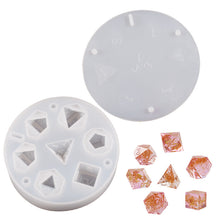 Load image into Gallery viewer, Seven Piece Polyhedral Set Dice Mold
