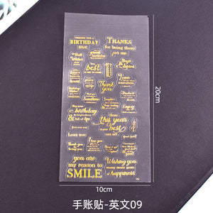 Gold Stamping Sticker Accessories