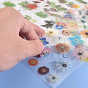 Multiple Flower Stickers Material