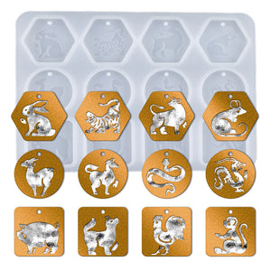 12 Zodiac Full Edition Pendant Keychain Mold