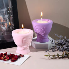 Load image into Gallery viewer, Butterfly Knot Face Candle Holder Mold
