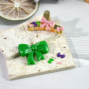 Bow Hair Clip Resin Accessories Silicone Mold