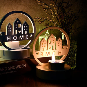 Love House Candlestick Silicone Mold