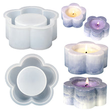 Load image into Gallery viewer, Plum Blossom Candle Holder Mold
