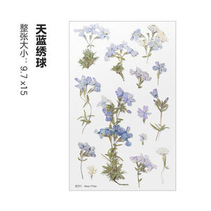 Dried Flower Stickers Material