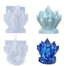 Load image into Gallery viewer, Crystal Cluster Candle Mold
