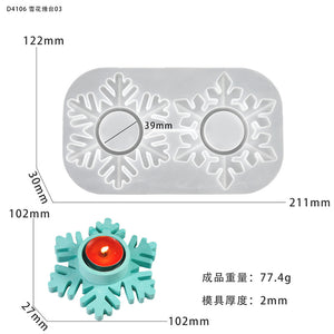 Snowflake Candle Holder Mold