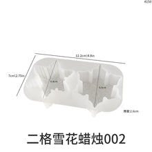 Load image into Gallery viewer, Snowflake Candle Silicone Mold
