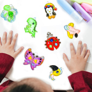 Cartoon Watercolor Non baking Adhesive Painting Set