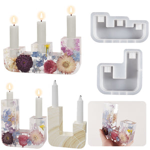 Stepped Candle Holder Silicone Mold