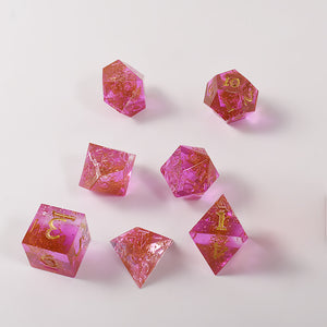 Seven Piece Polyhedral Set Dice Mold