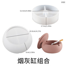 Load image into Gallery viewer, Round with Lid Ashtray Storage Can Candle Cup Mold
