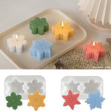 Load image into Gallery viewer, Snowflake Candle Silicone Mold

