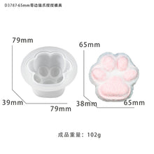 Load image into Gallery viewer, Cat Paw Silicone Mold with Edge
