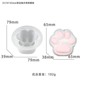 Cat Paw Silicone Mold with Edge