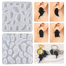 Load image into Gallery viewer, Halloween Ghost Earrings Keychain Silicone Mold
