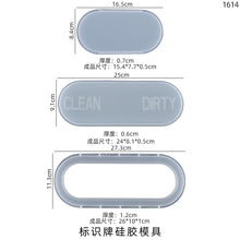 Load image into Gallery viewer, Dishwasher Signboard Display Table Silicone Mold
