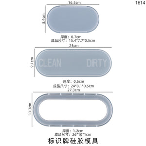 Dishwasher Signboard Display Table Silicone Mold