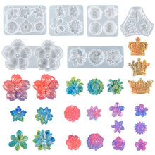 Load image into Gallery viewer, Multiple Stereoscopic Crown Flower Petal Patch Pendant Mold
