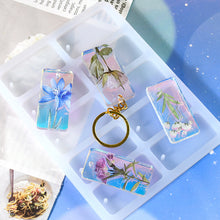 Load image into Gallery viewer, Square Pendant Keychain Silicone Mold
