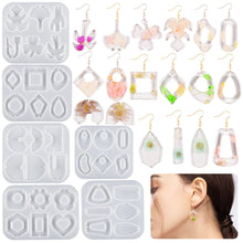 Load image into Gallery viewer, Irregular Flower and Leaf Arched Pendant Earrings Mold
