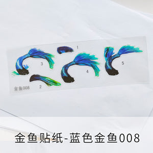 Goldfish Paintings Material Stickers