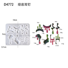 Load image into Gallery viewer, Lava Liquid Earring Pendant Silicone Mold
