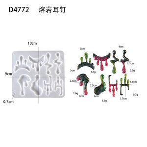 Lava Liquid Earring Pendant Silicone Mold