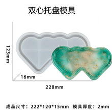 Load image into Gallery viewer, Double Heart Tray Mold
