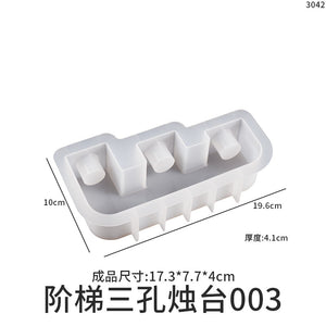 Stepped Candle Holder Silicone Mold