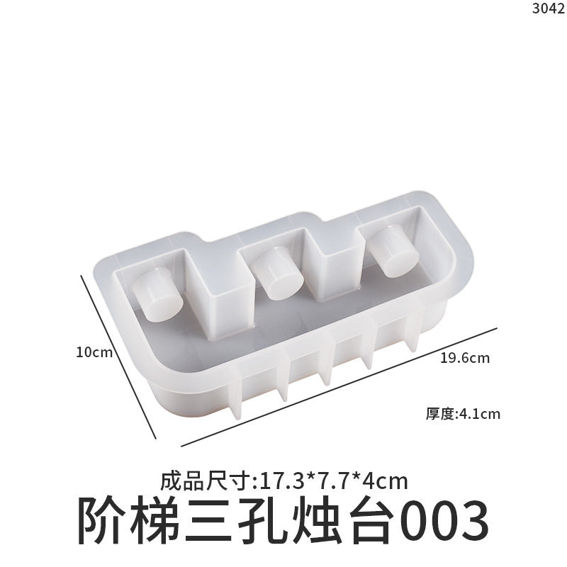 Stepped Candle Holder Silicone Mold